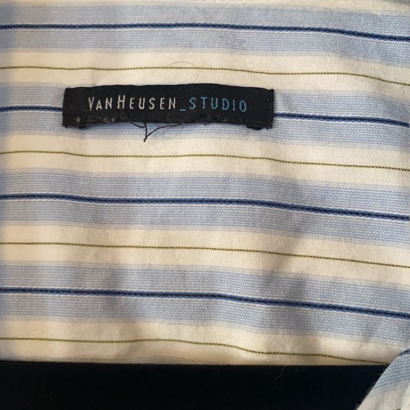 Van Heusen Striped Button Down Shirt - XXL - Picture 2 of 2